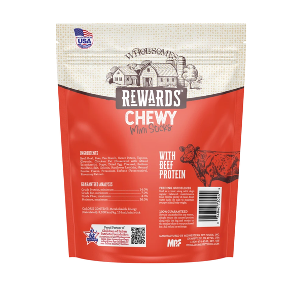 Wholesomes Rewards Chewy Mini Sticks Dog Treat (7 oz) - Dog Treats 13