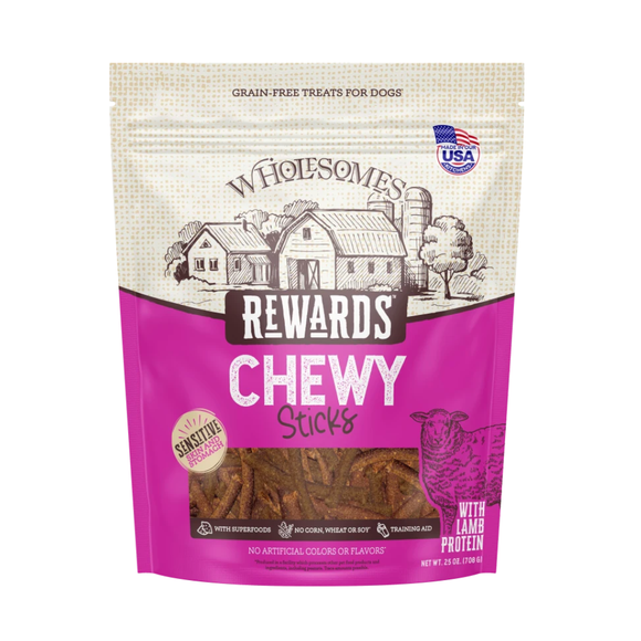 Wholesomes Rewards Chewy Sticks Dog Treat (25 oz) - Lamb - Dog Treats 7