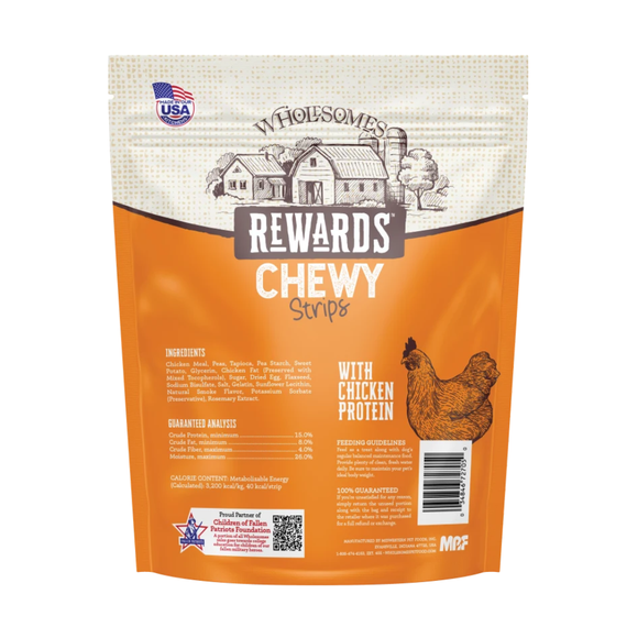 Wholesomes Rewards Chicken Chewy Strips Dog Treats (25 oz) - Dog Treats 6