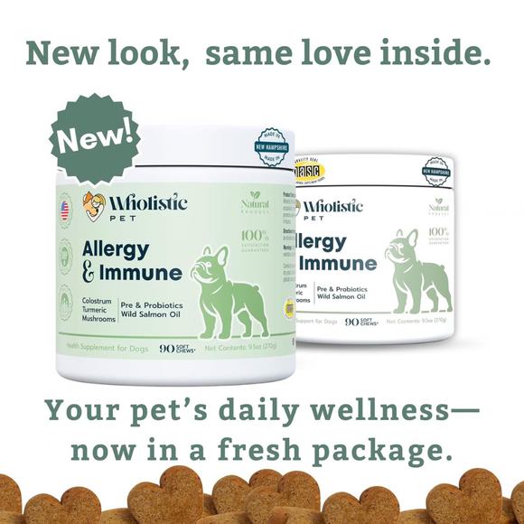Wholistic Pet Allergy & Immune Soft Chews for Dogs (90 Chews) - Dog & Cat Immune & Allergy Supplements 10