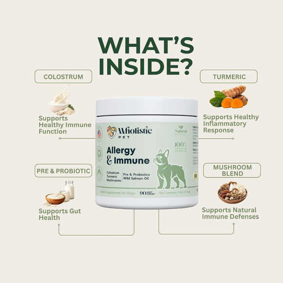 Wholistic Pet Allergy & Immune Soft Chews for Dogs (90 Chews) - Dog & Cat Immune & Allergy Supplements 2