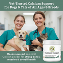 Wholistic Pet Calcium Support for Dogs & Cats 2.5 oz - Pet Vitamins & Supplements 2