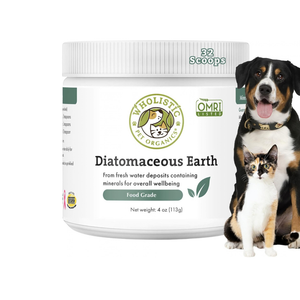 Wholistic Pet Diatomaceous Earth for Cats & Dogs - 4 oz - Pet Vitamins & Supplements 1