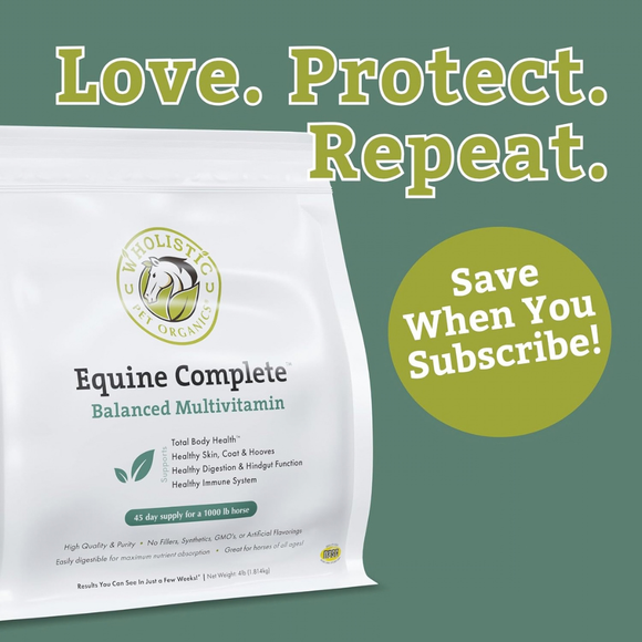 Wholistic Pet Equine Complete Original Whitefish Flavor Multivitamin for Horse 4 lbs - Horse Supplements & Vitamins 8