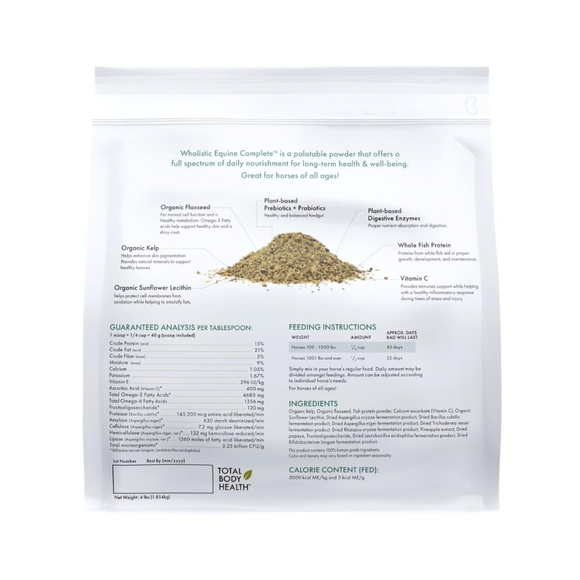 Wholistic Pet Equine Complete Original Whitefish Flavor Multivitamin for Horse 4 lbs - Horse Supplements & Vitamins 6