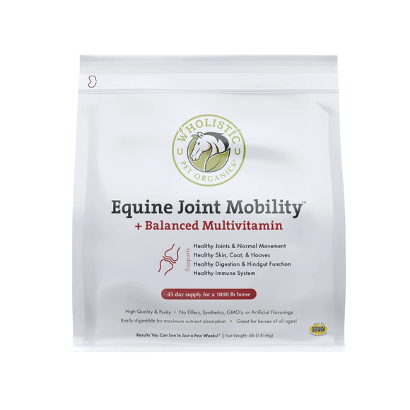 Wholistic Pet Equine Joint Mobility + Multivitamin for Horses 4 lbs - Horse Supplements & Vitamins 1