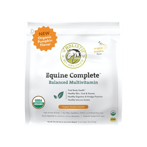 Wholistic Pet Organic Equine Complete Multivitamin for Horse 4 lbs (Pumpkin Flavor) - Horse Supplements & Vitamins 1