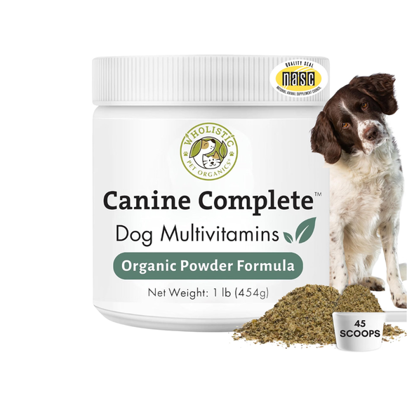 Wholistic Pet Organics Canine Complete Organic Multivitamin Powder for Dog - 1 lb - Dog Multi-Vitamins 11