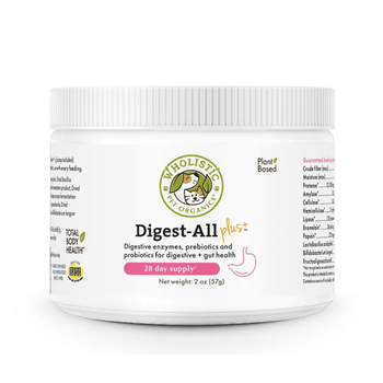 Wholistic Pet Organics Digest-All Plus for Dogs and Cats - 2 oz - Dog & Cat Digestive & Probiotics Supplements 1