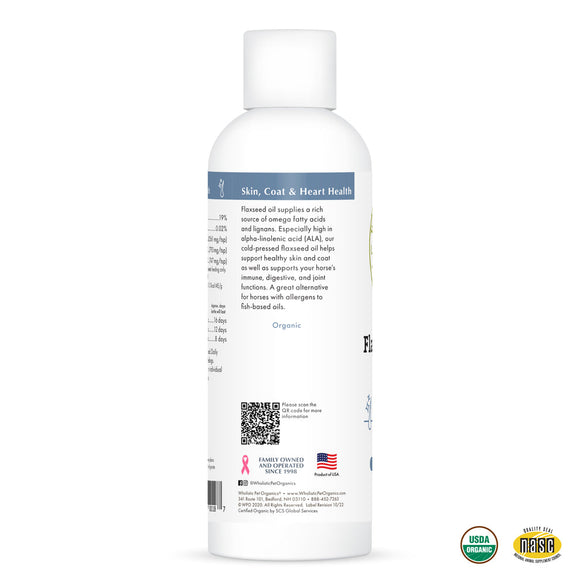 Wholistic Pet Organics Equine Flaxseed Oil 16oz - Supplement for Horses 4