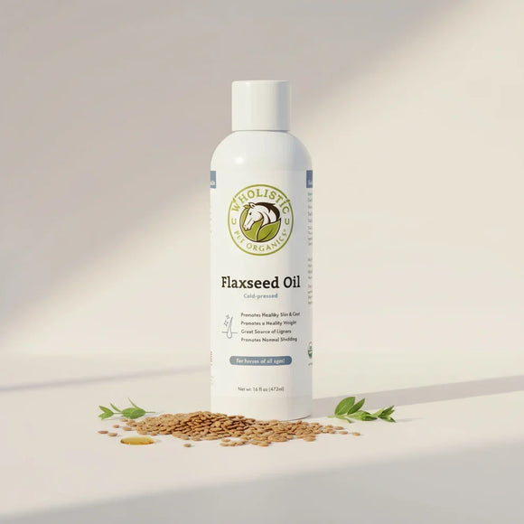 Wholistic Pet Organics Equine Flaxseed Oil 16oz - Supplement for Horses 1