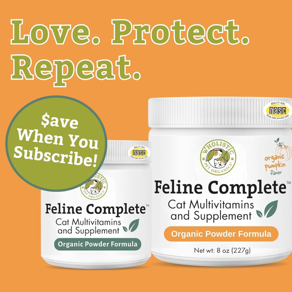 Wholistic Pet Organics Feline Complete Multivitamin for Cat Original Whitefish - Cat Supplements & Vitamins 7