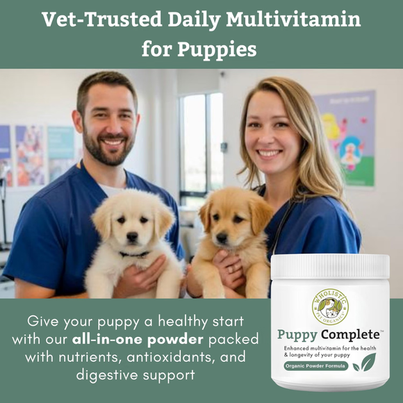 Wholistic Pet Organics Puppy Complete Original White Fish Flavor Multivitamin for Puppies - Dog Supplements & Vitamins 7