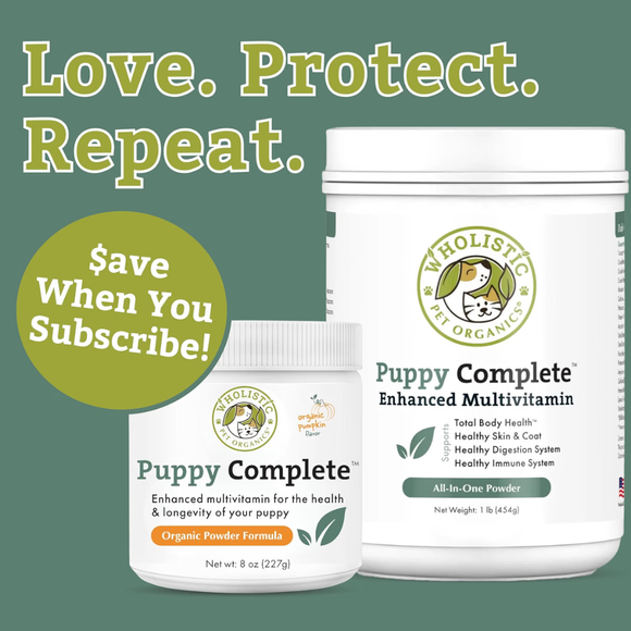 Wholistic Pet Organics Puppy Complete Original White Fish Flavor Multivitamin for Puppies - Dog Supplements & Vitamins 8