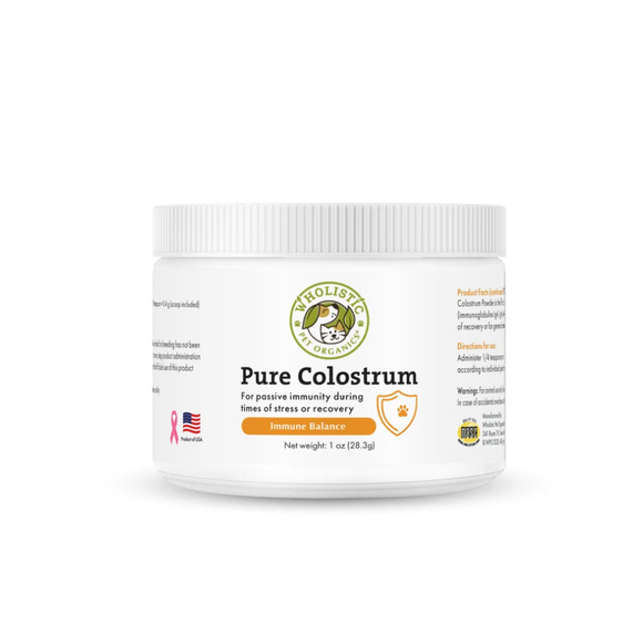 Wholistic Pet Organics Pure Colostrum for Cats & Dogs - 1 oz - Dog & Cat Supplements & Vitamins 4