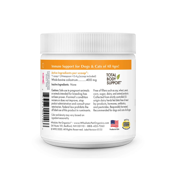 Wholistic Pet Organics Pure Colostrum for Cats & Dogs - Dog & Cat Supplements & Vitamins 6
