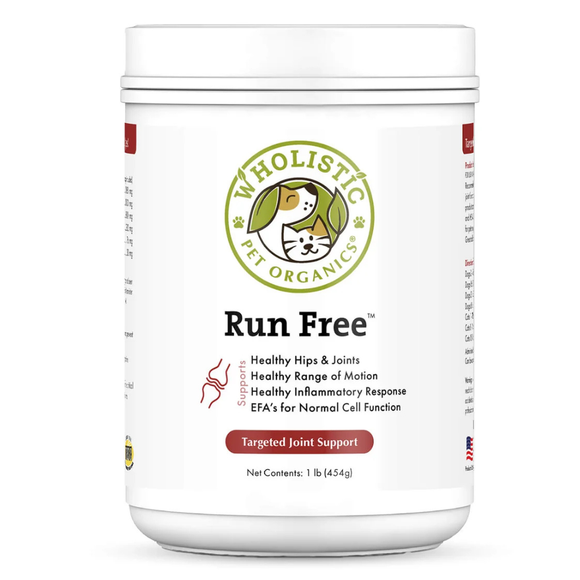 Wholistic Pet Organics Run Free - 4oz - Dog & Cat Joint Supplement 1