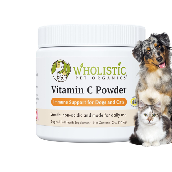 Wholistic Pet Organics Vitamin C Powder for Dogs & Cats - 2 oz - Dog & Cat Supplements & Vitamins 1