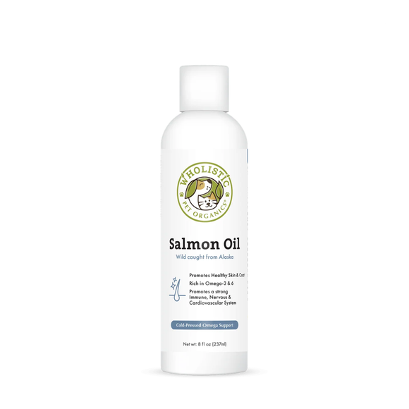 Wholistic Pet Organics Wild Alaskan Salmon Oil - 8 fl oz - Pet Vitamins & Supplements 2