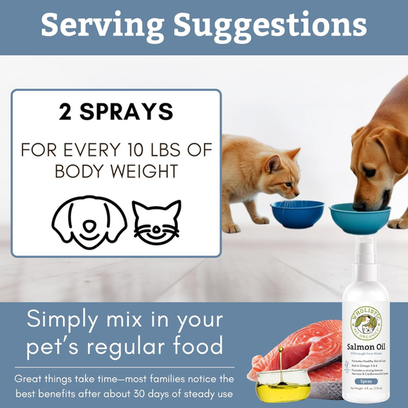 Wholistic Pet Organics Wild Alaskan Salmon Oil - Pet Vitamins & Supplements 12