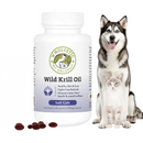 Wholistic Pet Organics Wild Krill Oil Capsules for Dogs & Cats - Dog & Cat Supplements & Vitamins 1