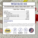 Wholistic Pet Organics Wild Krill Oil Capsules for Dogs & Cats - Dog & Cat Supplements & Vitamins 5