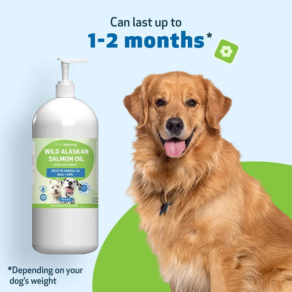 Wild Alaskan Salmon Oil For Dogs (16 oz) - Pet Vitamins & Supplements 11