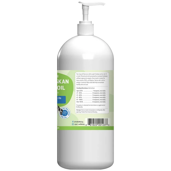 Wild Alaskan Salmon Oil For Dogs (16 oz) - Pet Vitamins & Supplements 4