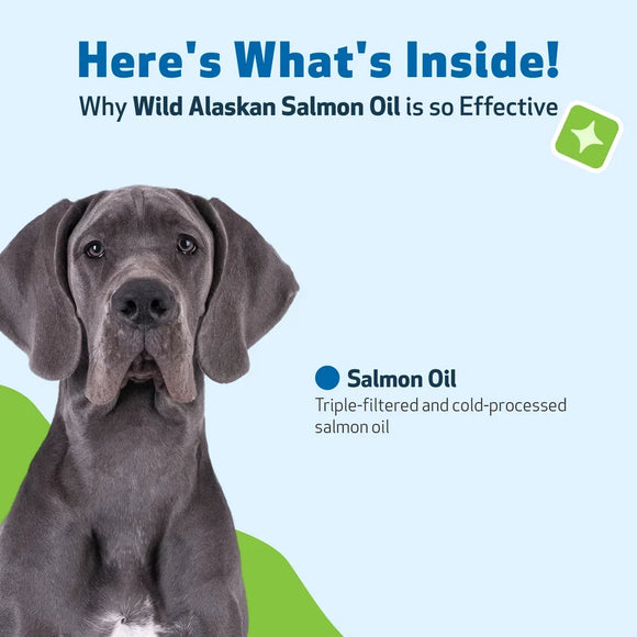 Wild Alaskan Salmon Oil For Dogs (16 oz) - Pet Vitamins & Supplements 9