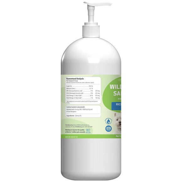 Wild Alaskan Salmon Oil For Dogs (16 oz) - Pet Vitamins & Supplements 3