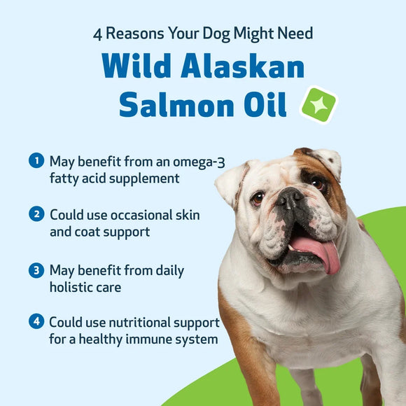 Wild Alaskan Salmon Oil For Dogs (16 oz) - Pet Vitamins & Supplements 6