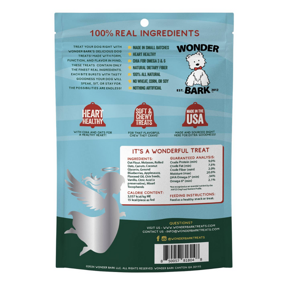 Wonder Bark Christmas It’s A Wonderful Treat Soft & Chewy Apple Blueberry & Vanilla Dog Treats (5 oz) - Dog Treats 2