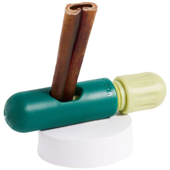 Woof BullySafe Dog Chew Treat Holder, Green