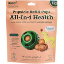 Woof Pupsicle Refill Pops All-In-1 Health Peanut Butter & Beef Recipe Lickable Dog Treats, Large