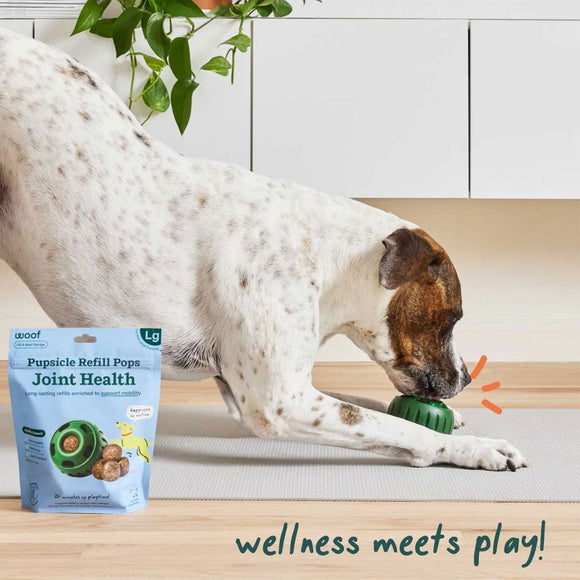 Woof Pupsicle Refill Pops for Joint Health Peanut Butter & Beef Recipe Lickable Dog Treats