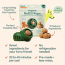Woof Pupsicle Refill Pops Peanut Butter & Beef Recipe Lickable Dog Treats
