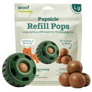 Woof Pupsicle Refill Pops Peanut Butter & Chicken Recipe Grain-Free Lickable Dog Treats, Large