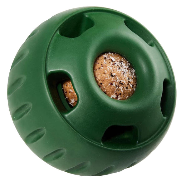 Woof Pupsicle Power Chewer Refillable Dog Treat Dispenser Toy, Green