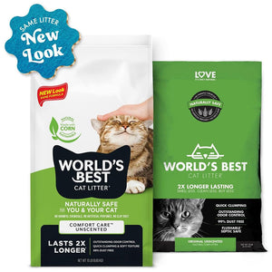 World’s Best Cat Litter Comfort Care Unscented 28 lbs - Cat Litter & Waste Disposal 2