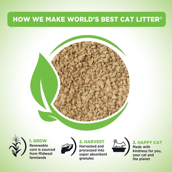World’s Best Cat Litter Comfort Care Unscented 28 lbs - Cat Litter & Waste Disposal 4