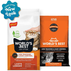 World’s Best Cat Litter Low Tracking & Dust Control Multiple Cat Unscented 28 lbs - Cat Litter & Waste Disposal 2