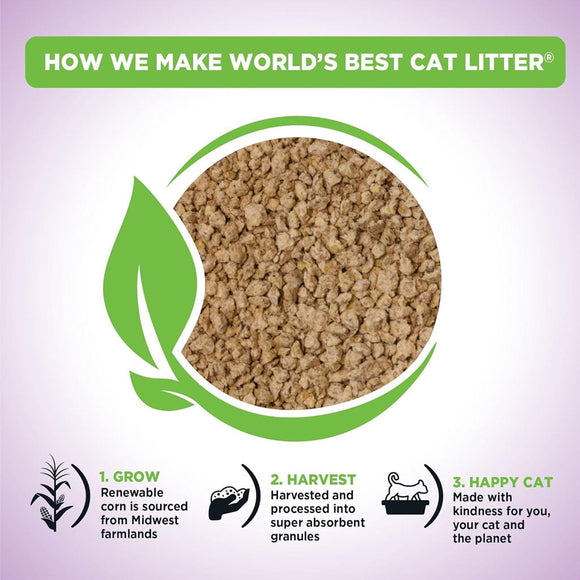 World’s Best Cat Litter Multiple Cat Lavender Scent 28 lbs - Cat Litter & Waste Disposal 4