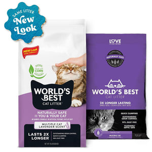 World’s Best Cat Litter Multiple Cat Lavender Scent 28 lbs - Cat Litter & Waste Disposal 2