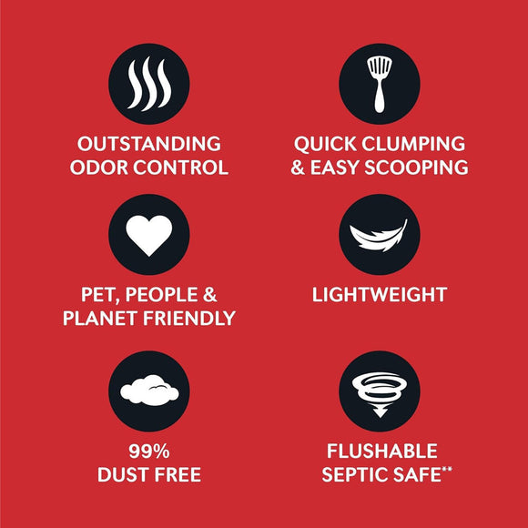 World’s Best Cat Litter Multiple Cat Unscented 28 lbs - Cat Litter & Waste Disposal 5