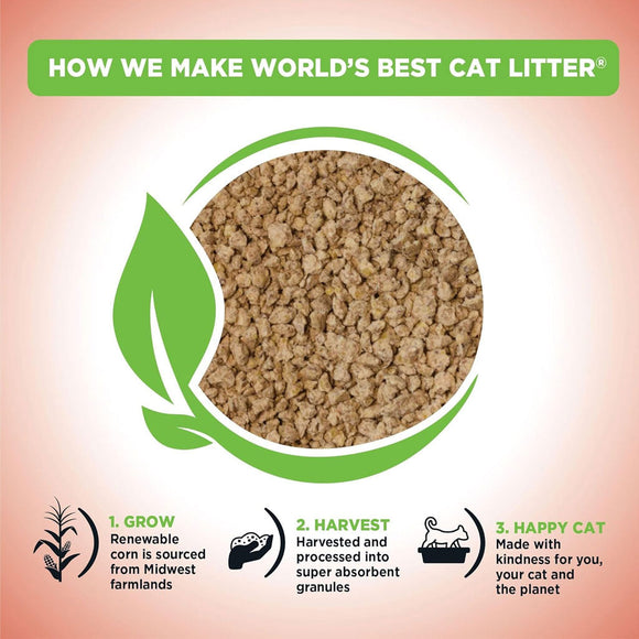 World’s Best Cat Litter Multiple Cat Unscented 28 lbs - Cat Litter & Waste Disposal 4