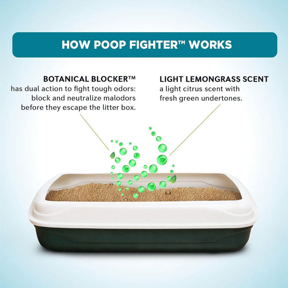 World’s Best Cat Litter Poof Fighter Multiple Cat Light Lemongrass Scent 28 lbs - Cat Litter & Waste Disposal 5
