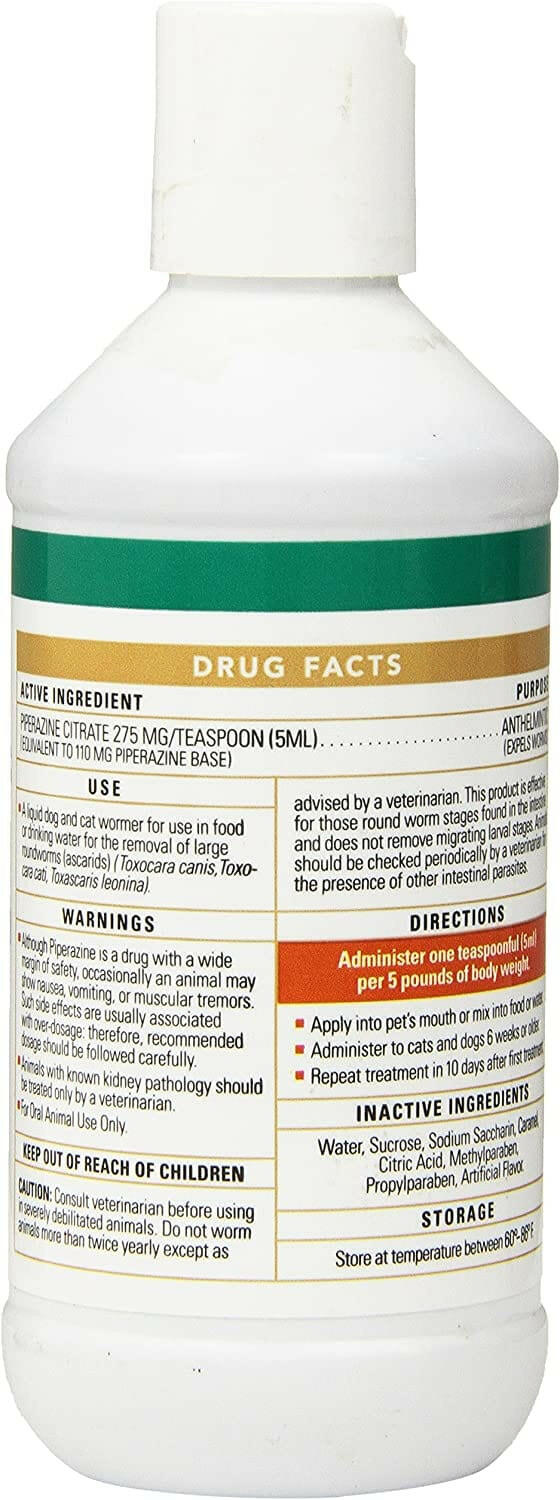 WormEze Canine and Feline Anthelmintic Liquid (8 oz) - Pet Health Care & Wellness 2