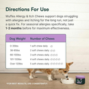 Wuffes Allergy & Itch Chews for Dogs (50 chews) - Dog Treats 5