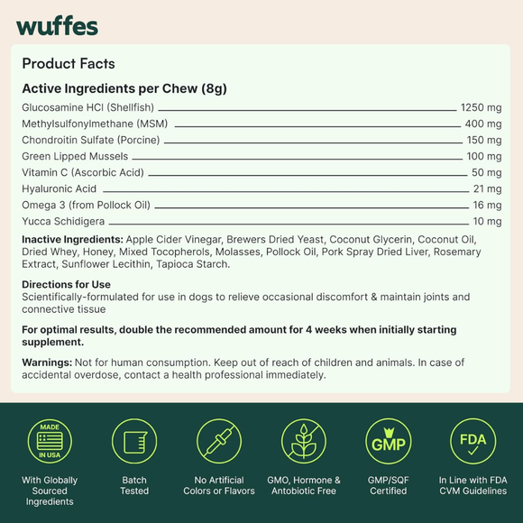 Wuffes Hip & Joint Chews for Dogs - Dog Treats 2