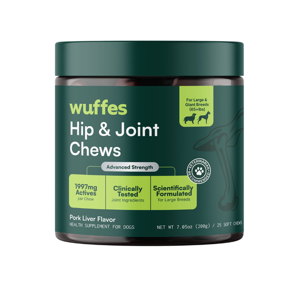 Wuffes Hip & Joint Chews for Dogs - Large & Giant Dogs / 25 Chews - Dog Treats 10